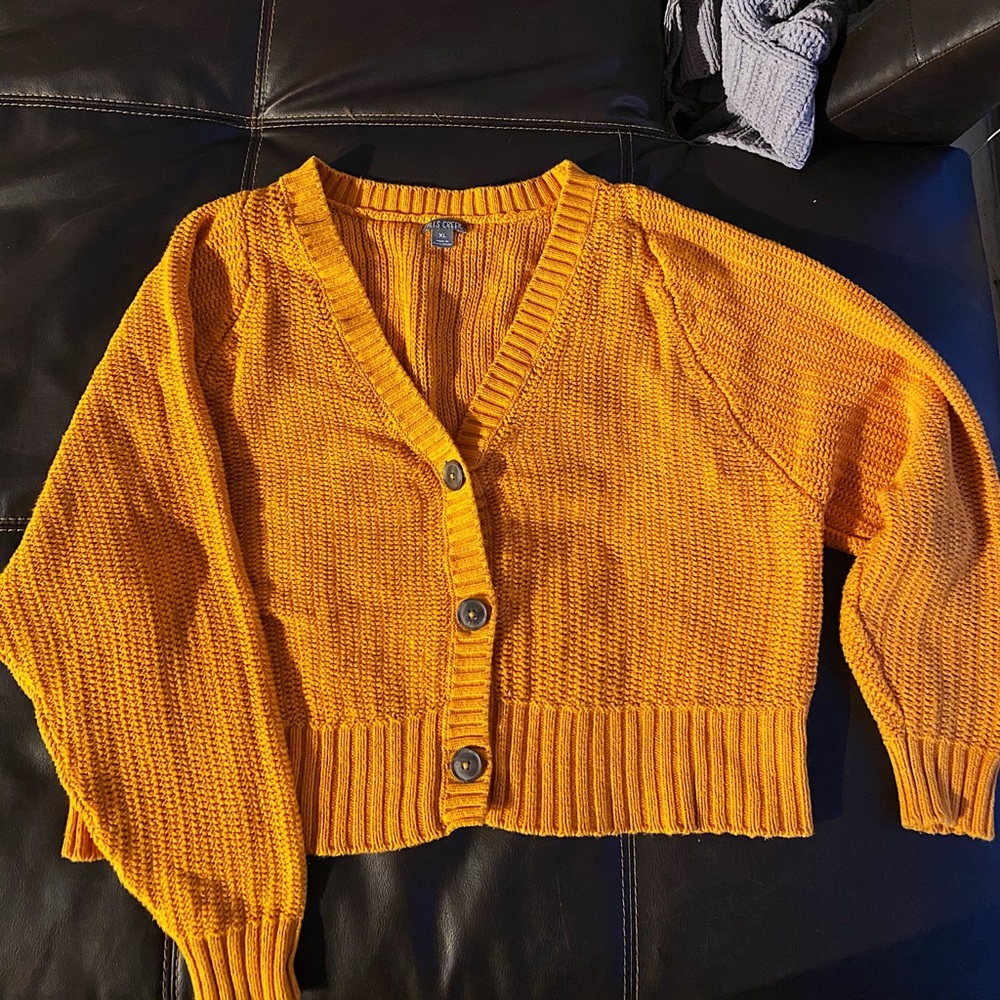 Oversized button sweater